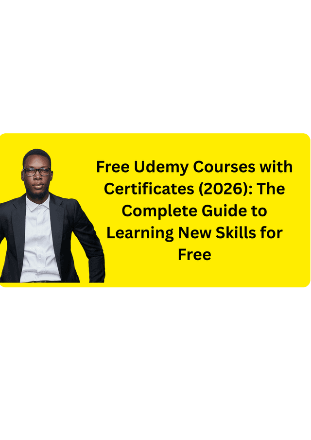 Free Udemy Courses with Certificates (2026): The Complete Guide to Learning New Skills for Free