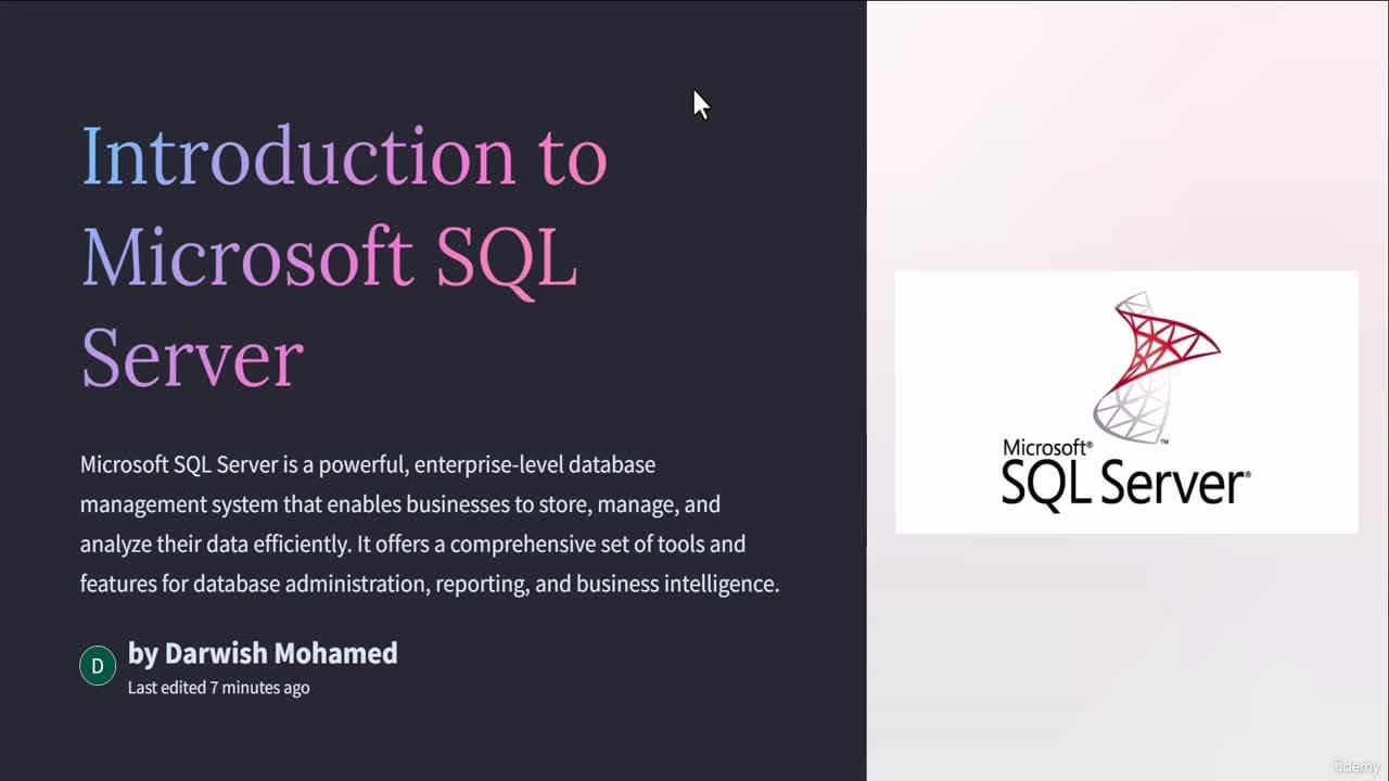 Mastering Microsoft SQL Server [2025]